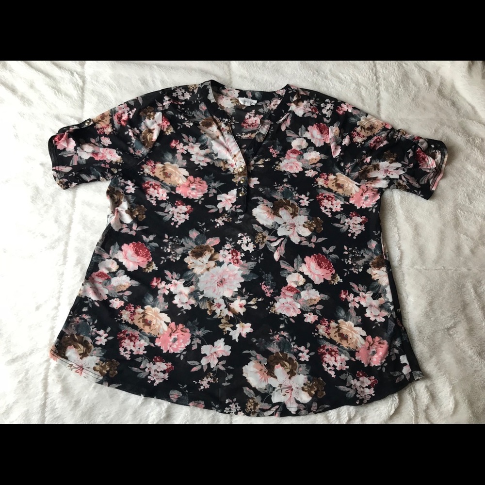 Sheer floral top by Siren Lily